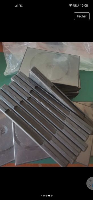 20 capas para DVD pretas