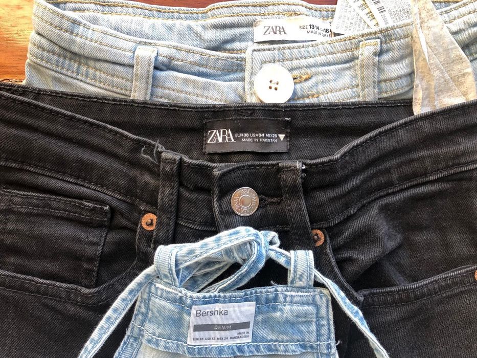 Pack 3 calças/macaco de ganga de menina