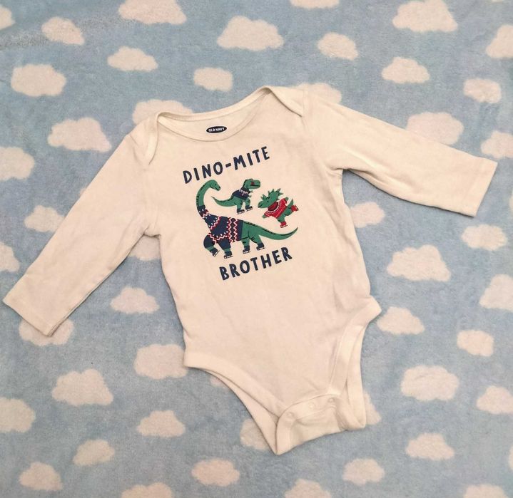 Фирменное боди с длинным рукавом Old navy на малыша (6-12 мес)