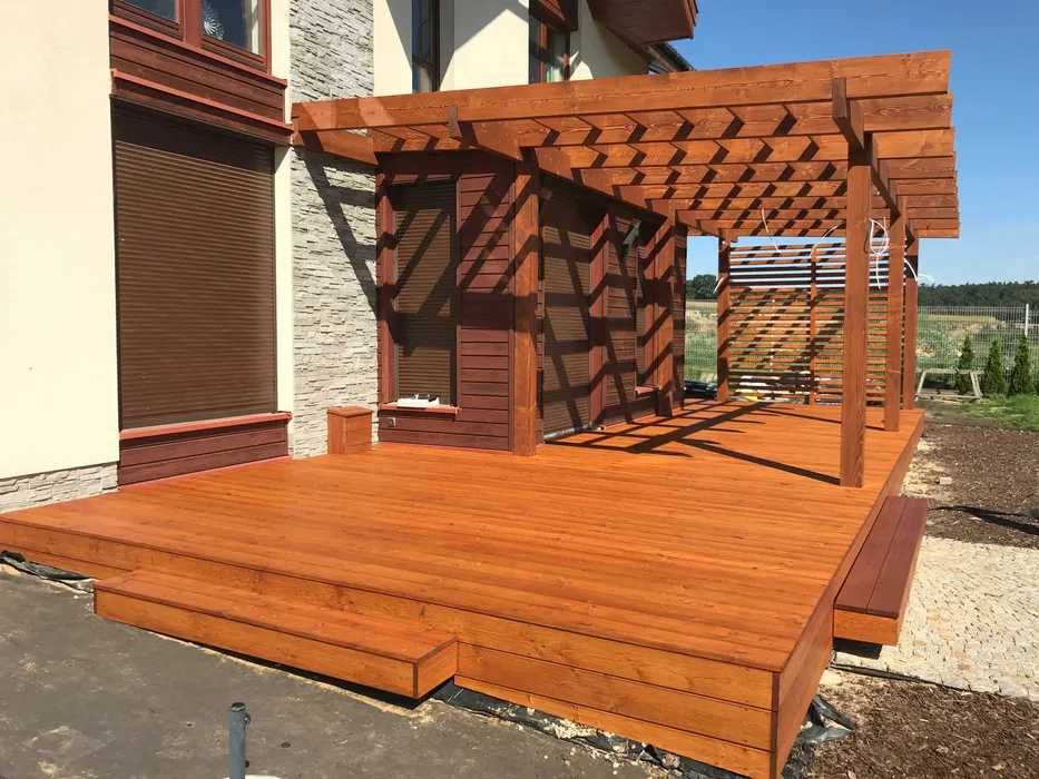 Deska tarasowa gładka/ryflowana modrzew kanadyjski kl. AB