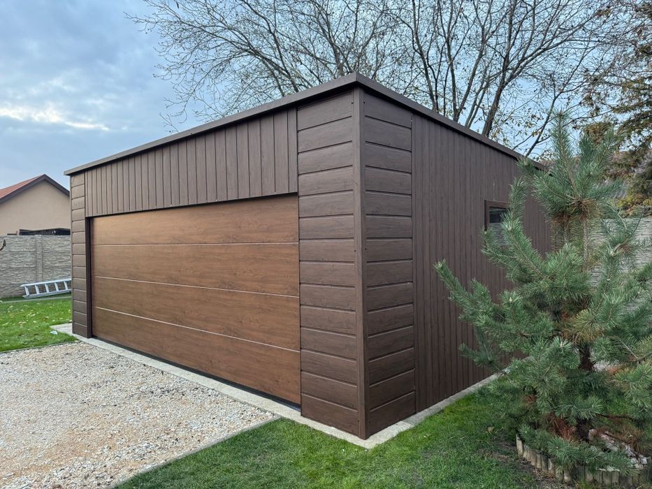 Nowoczesny garaż 7x6 brama segmentowa garaż klasy premium