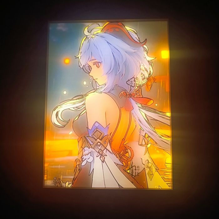 Живі картини зі зміною освітлення по геншину (Genshin Impact) 17*23 см