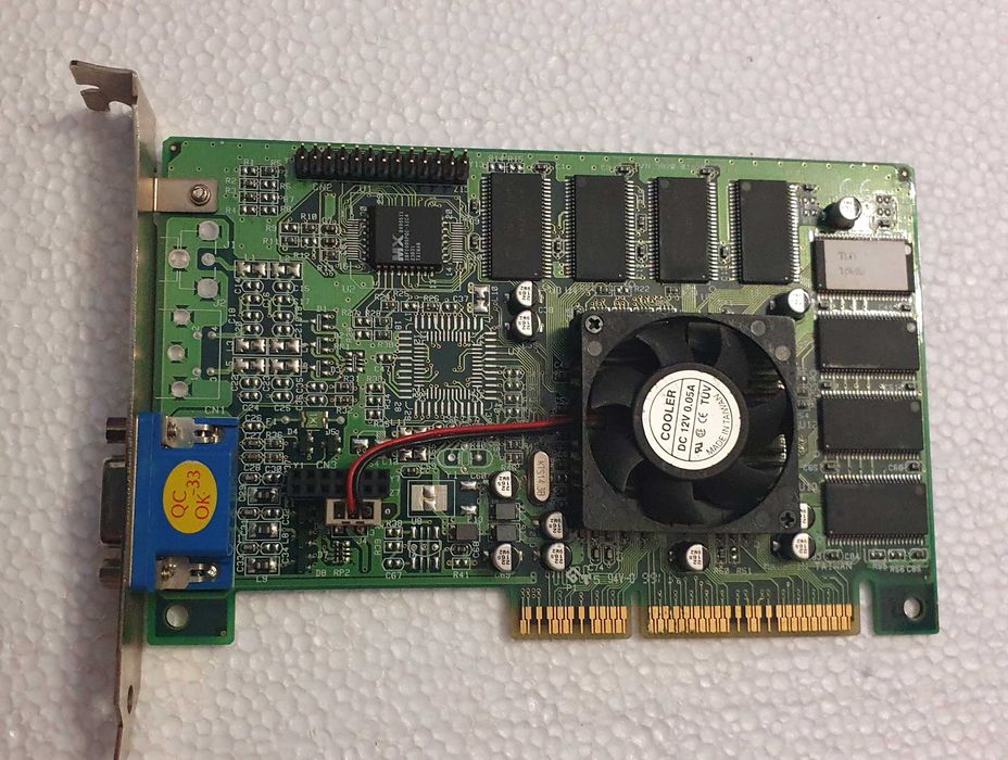Placa Gráfica / Vídeo vintage, Nvidia Riva TNT, 16Mb, AGP