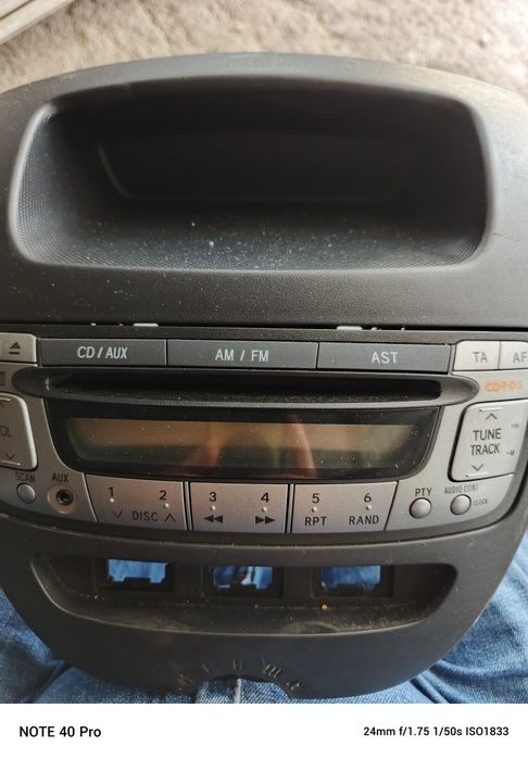 Radio samochodowe z panelem Citroen C1.  Peugeot 107