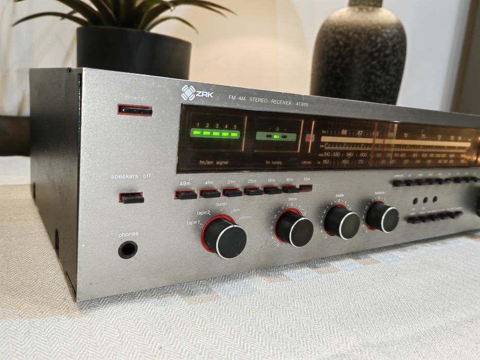 Amplituner Unitra ZRK AT9115 Sprawny Ładny PRL