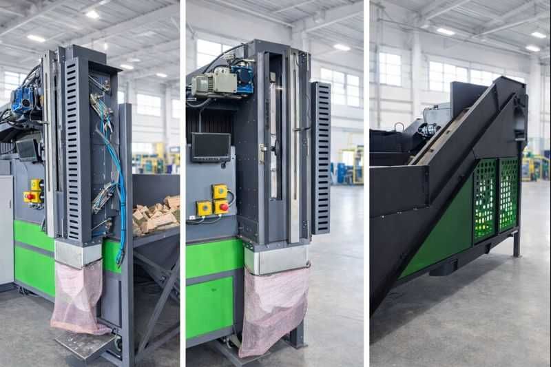 Workownica do pakowania drewna opałowego, kominkowego, Wagoworkownica