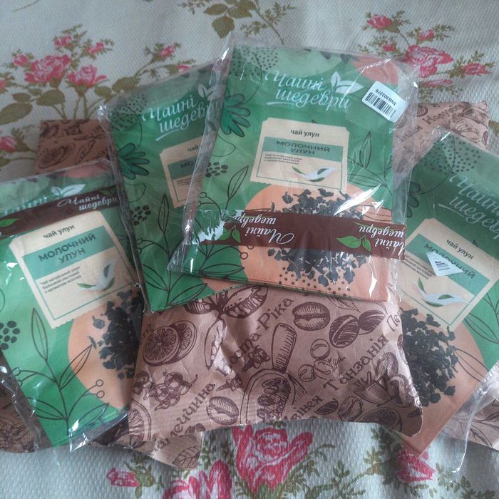 Чай молочний улун зелений "Чайні шедеври" ... Три пакети по 500 гр