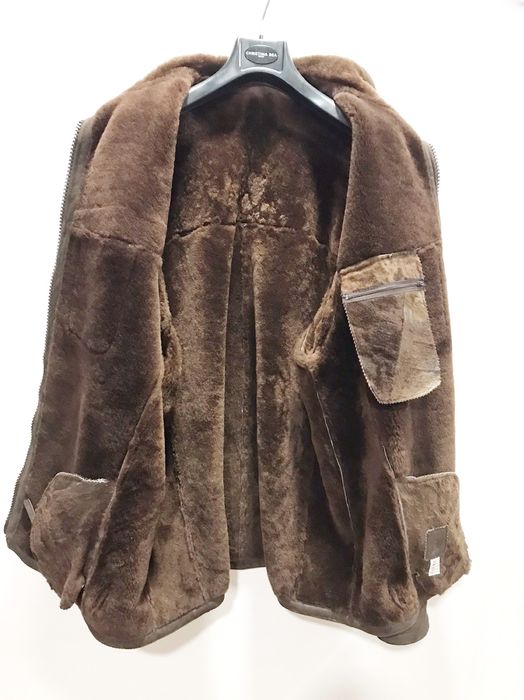 Чоловіча шкіряна дублянка з овчини. Розмір - XL.