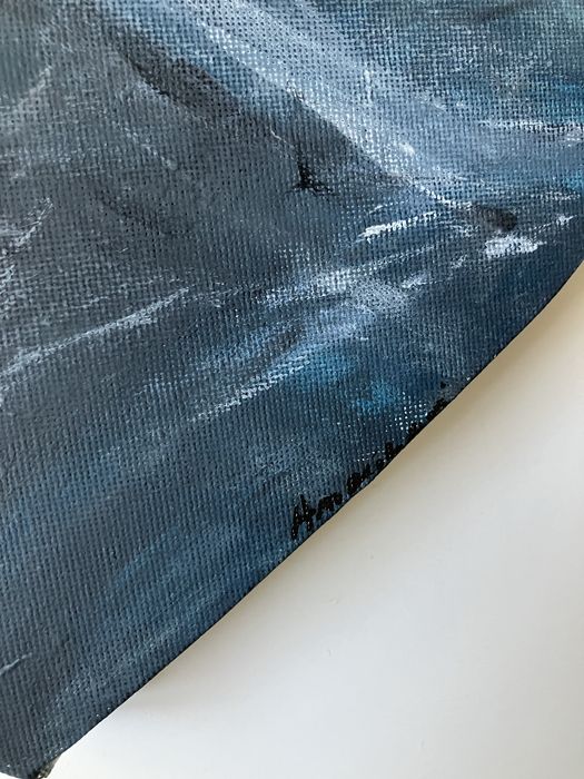 Obraz ręcznie malowany - „fala”