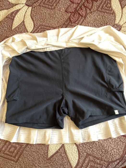 Спідниця Nike біла з шортами для тенісу спорту танців