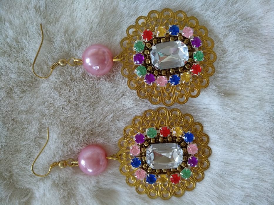 Brincos artesanais Vintage