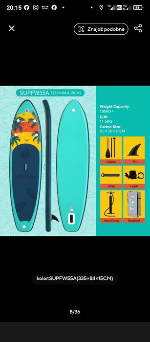 Deska SUP dł. 335