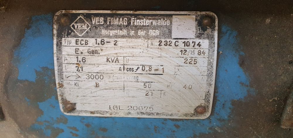 Agregat prądotwórczy wojskowy niemiecki