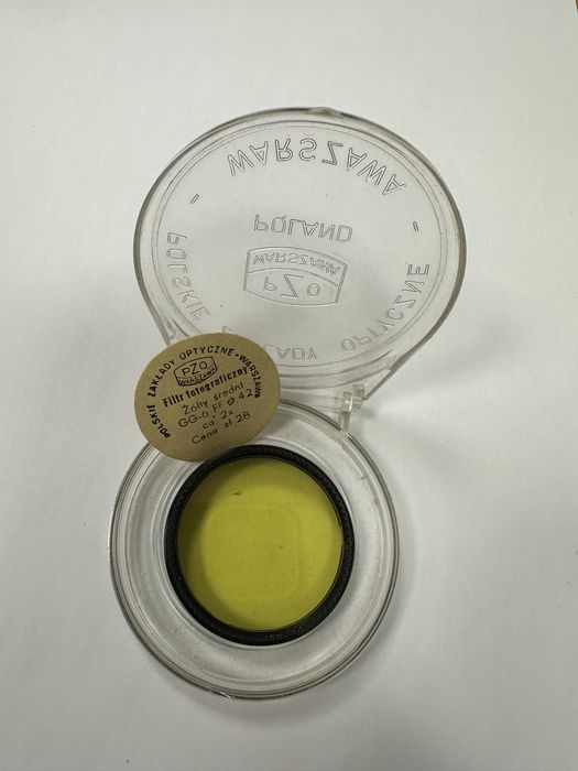 Filtr fotograficzny Żółty średni