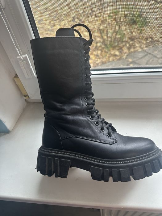 Сапоги зимние черные