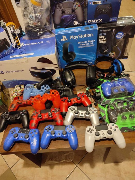Akcesoria do Ps4, Pady Słuchawki Podstawki, Gogle Vr Ładowarki, Kamera