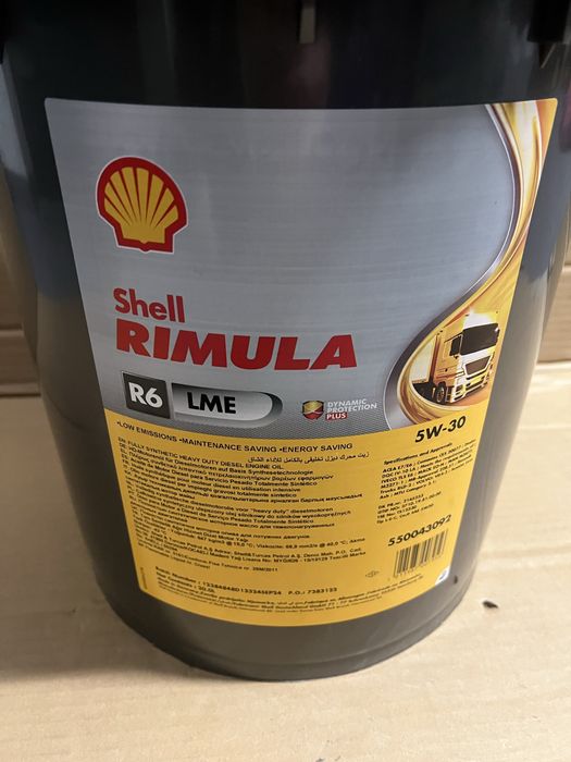 Olej silnikowy Shell Rimula R6 LME 5W-30 20L