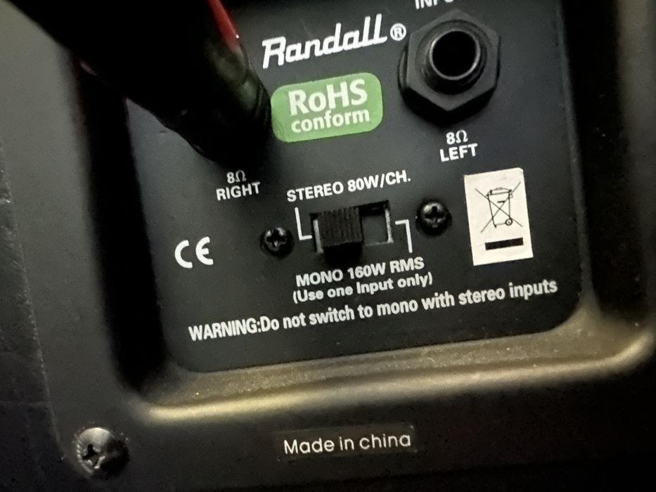 Randall RH50T plus paczka Randall 2x12’ 160 W