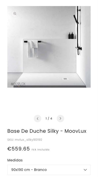Poliban Branco Silky 90x190 NOVO PVP 559€