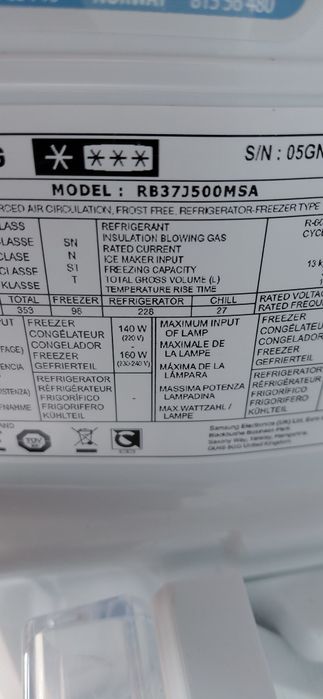Lodówka Samsung 200cm