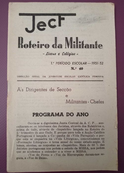 Roteiro da Militante JECF