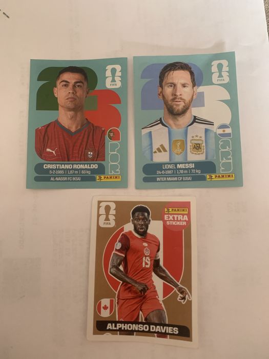 Mundial 2026 - cartas extra, Ronaldo e Messi