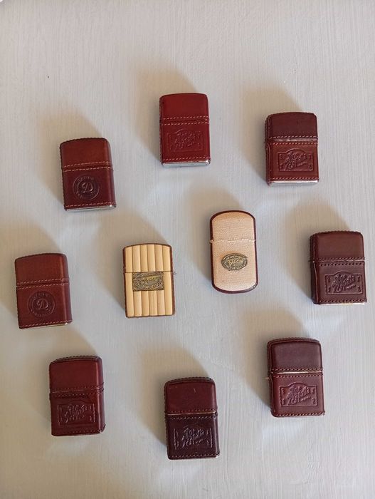 Vendo coleção de 10 Zippo a gasolina NOS