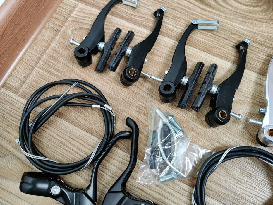 Тормоза ободные для велосипеда V-brake алюминиевые с ручками тормоза ...