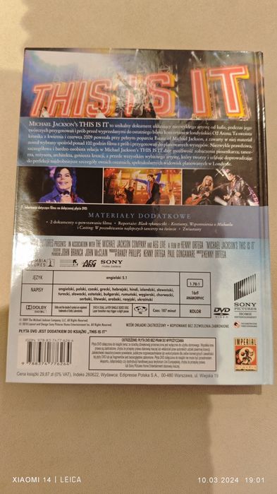 DVD This is it Michael Jackson