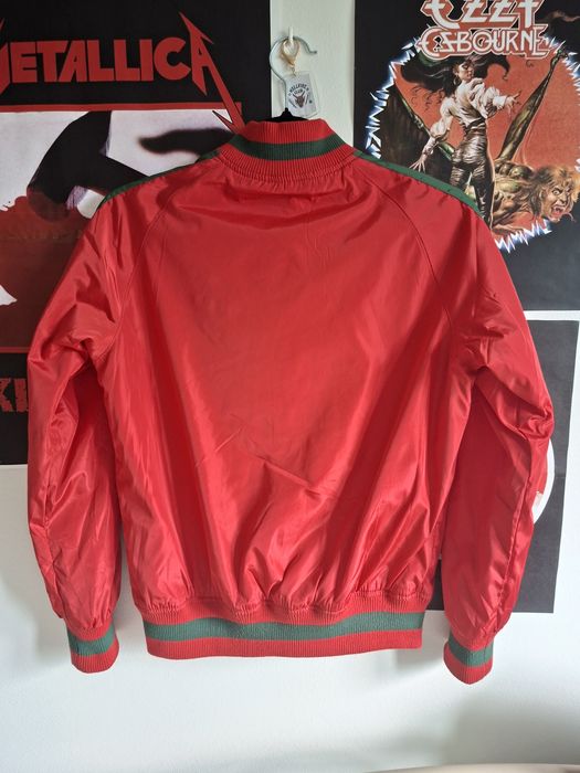 Kurtka bomberka wiatrówka retro vintage lata 80 czerwona highschool stranger things