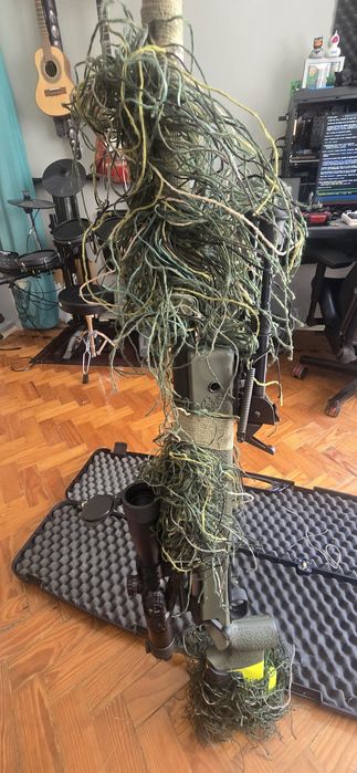 Sniper Airsoft + Mira + Case