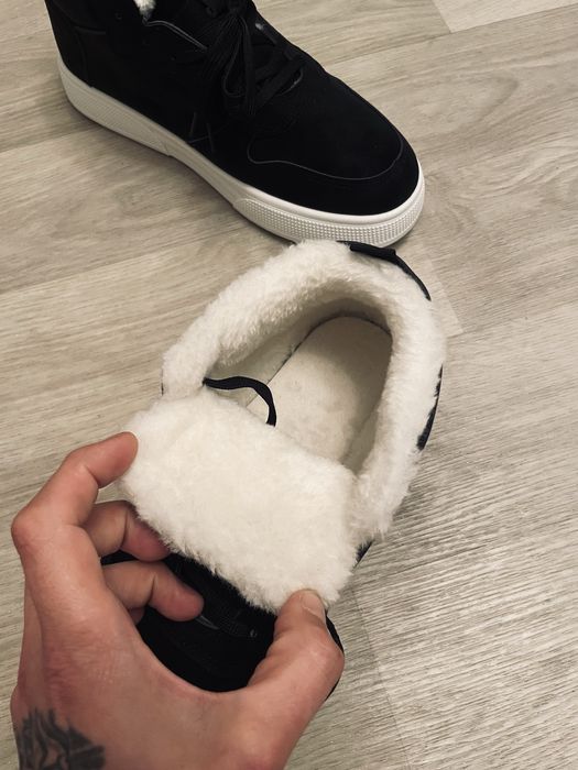 Мужские зимние кеды кроссовки ботинки с утеплителем