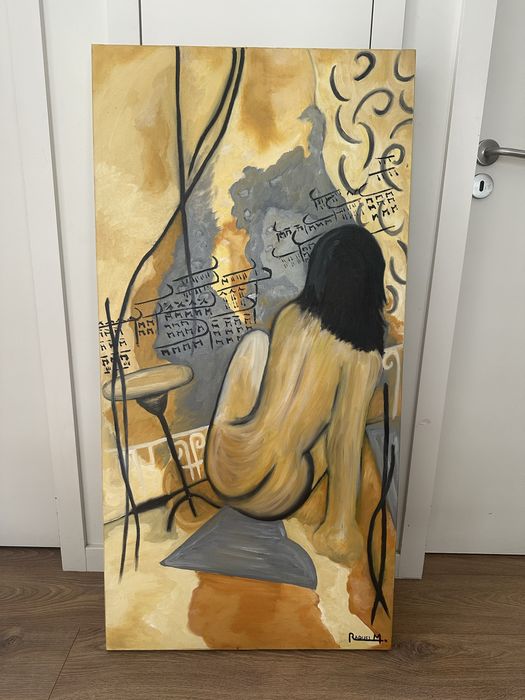 Quadro a óleo - Figura Feminina