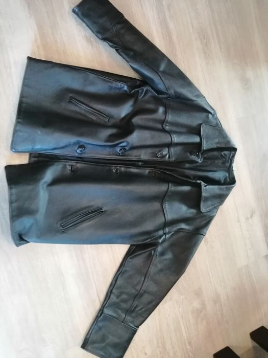 Kurtka skórzana czarna