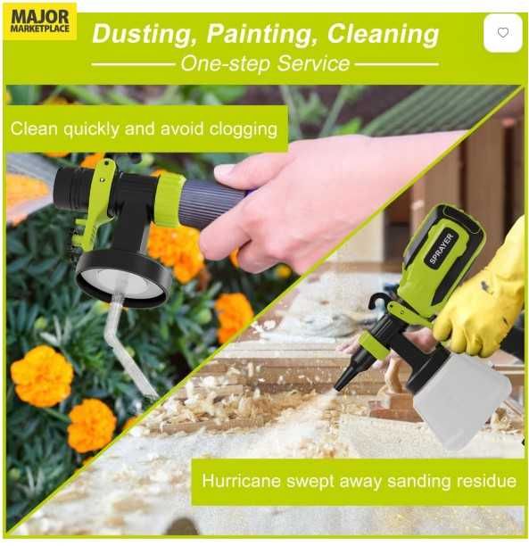 Elektryczny pistolet do malowania 700W, 4 dysze, 1200ml