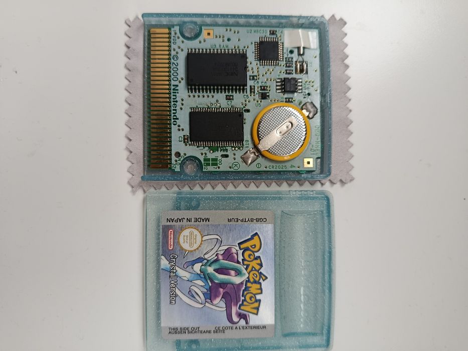 Pokemon Crystal Inglês com pcb japonesa
