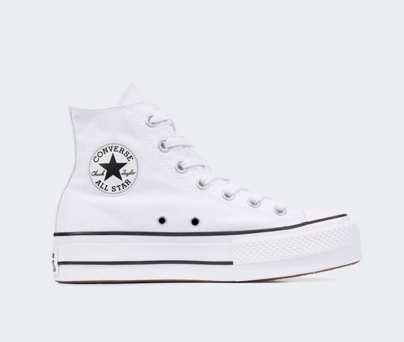 Tênis completamente novos all star plantaforma brancos  tamanho 35