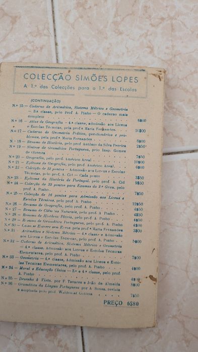 Aritmética do Prof  J.R. Fidalgo Chorão da Livraria Simões Lopes