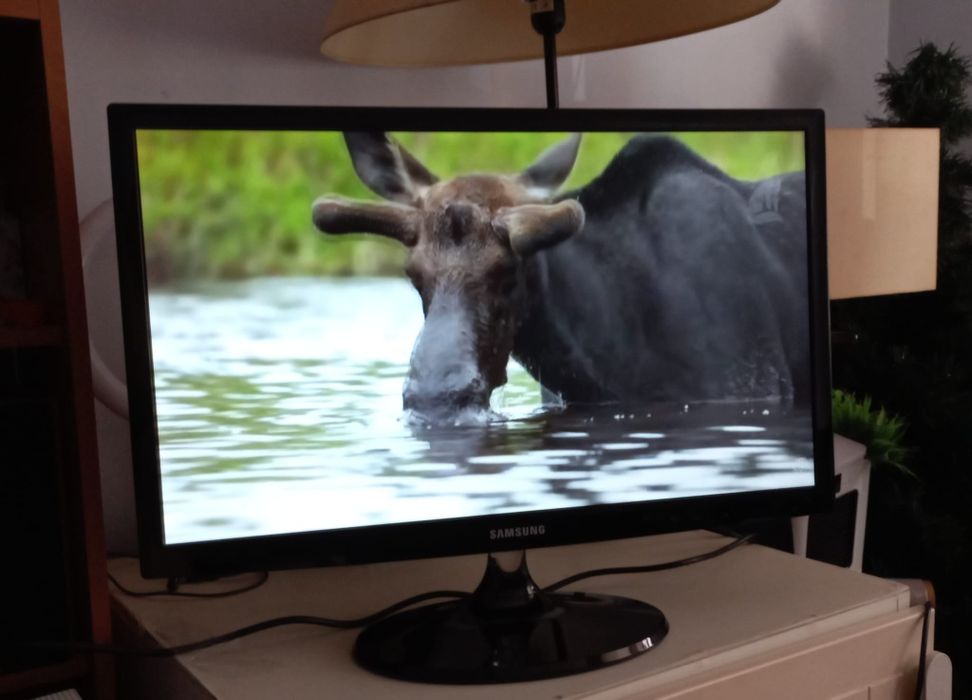 TV  Samsung pequena 24 polegadas com comando