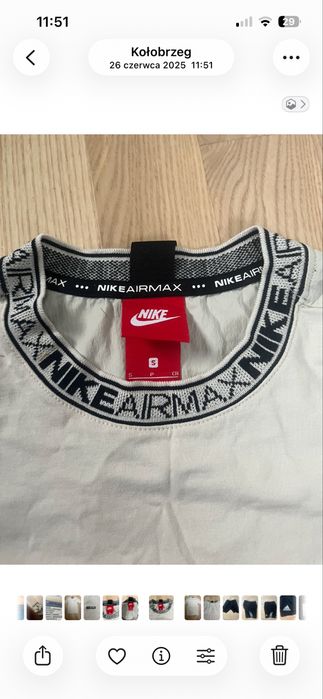 Beżowa koszulka Nike