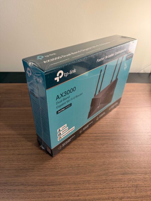 Router TP-Link AX3000 Wi-Fi 6 – Novo (Nunca Usado)
