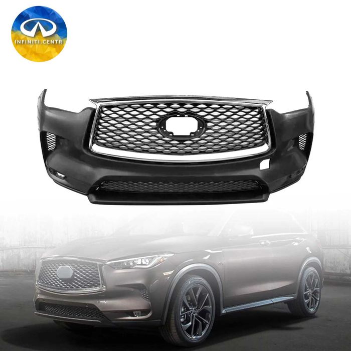 Infiniti QX50 2019-2021 Полный комплект переднего бампера с решеткой