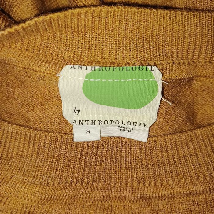 ANTHROPOLOGIE sweter pudełkowy z wełny super fason i kolor dla M/L
