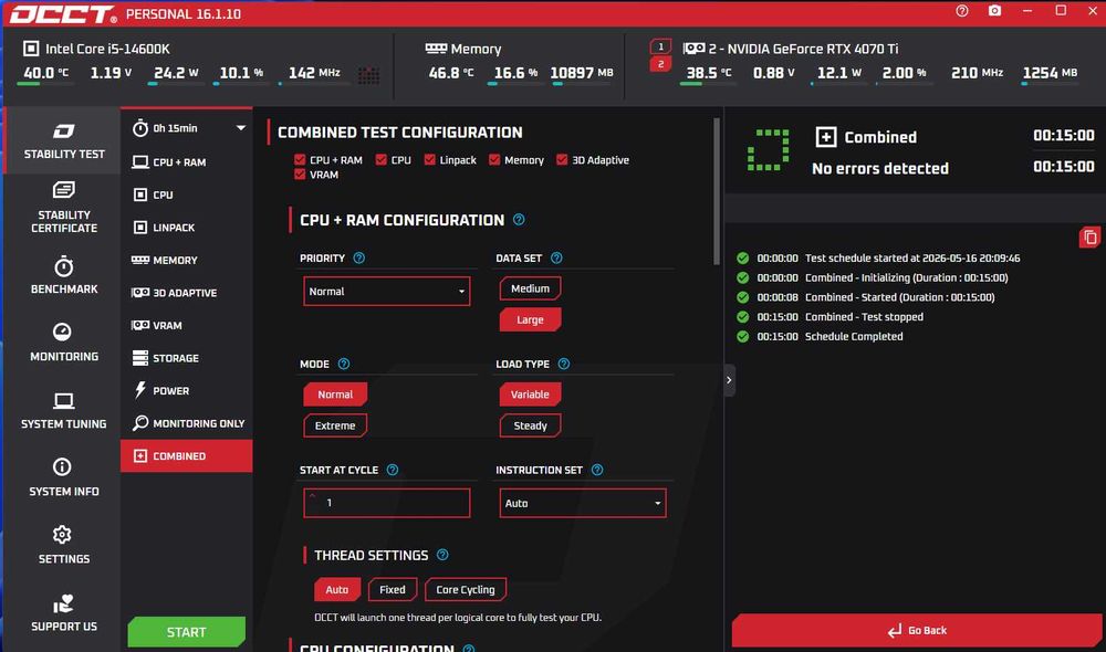 Komputer PC GeForce RTX 4070Ti 12GB | 64GB DDR5 | Intel Core i5-14600K