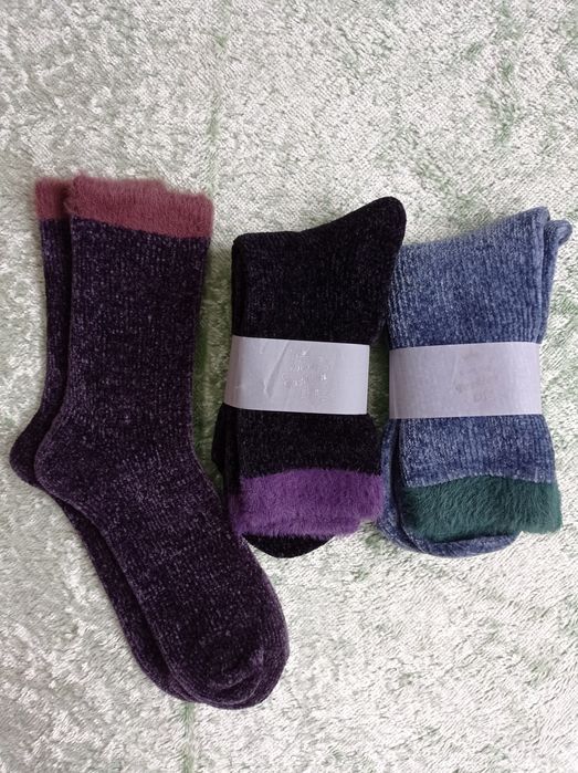 Велюрові теплі шкарпетки