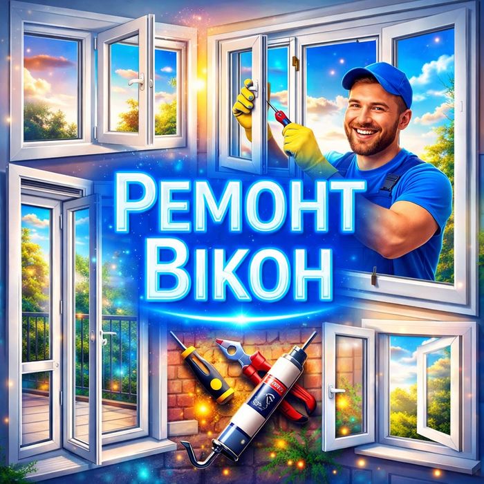 РЕМОНТ ВІКОН. Обслуговування металопластикових  вікон . Ремонт окон.