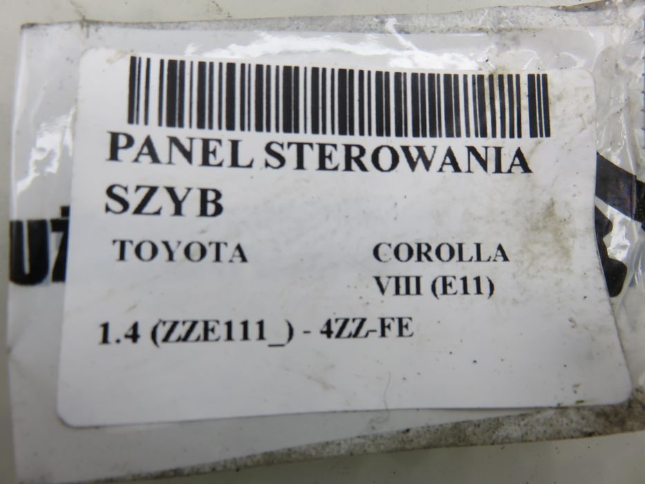 Panel Szyb Toyota Corolla VIII E11