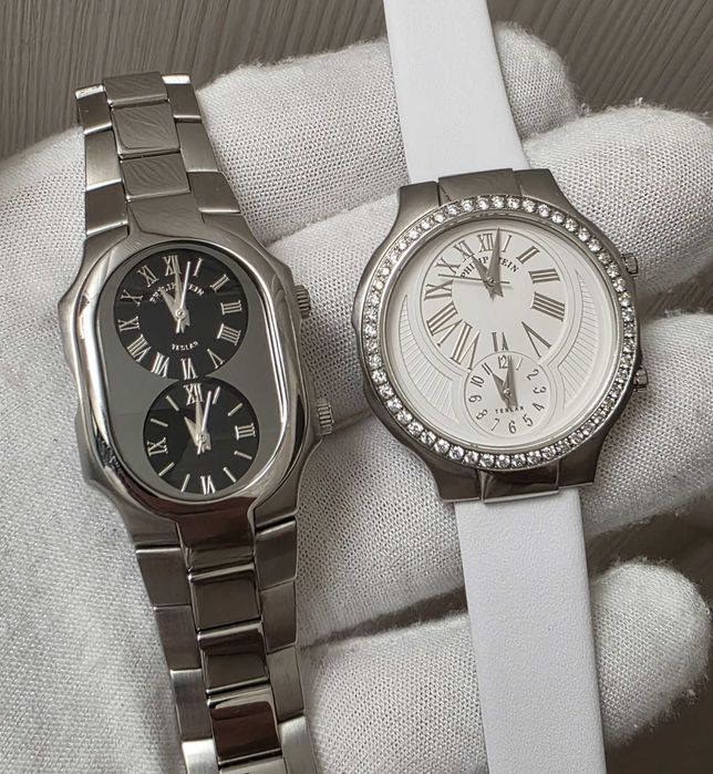 Жіночий годинник Philip Stein Teslar Diamonds Dual time з діамантами