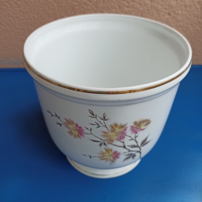 Cachepot Vista Alegre 1947-68 motivo floral