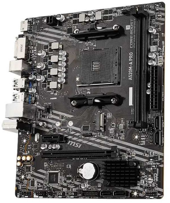 MSI A520M A PRO Ryzen 5 3500X DDR4 16GB амд amd райзен 5 am4